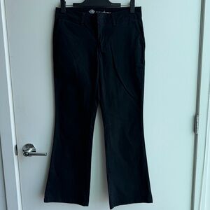 Dickies Women's Slim Fit Straight Leg Stretch Twill Work Pants, Black Size 6S